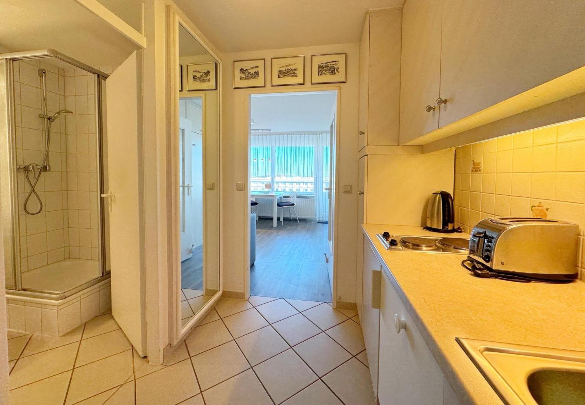 Haus Metropol App 113 Direkt Am Strand Mit Balkon Cityblick 韦斯特兰 外观 照片